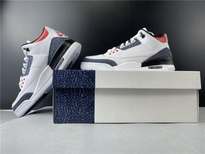 AIR JORDAN 3 RETRO "WHITE FIRE RED" CZ6431-100